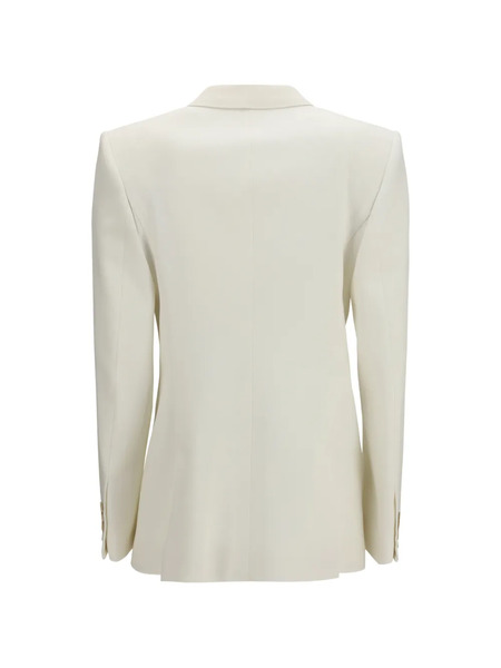  Givenchy Double-breasted Wool Blazer - White 