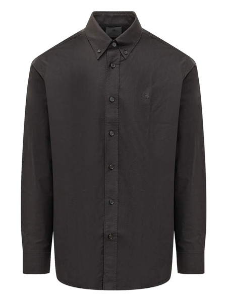  Givenchy Embroidered-logo Shirt - Black 