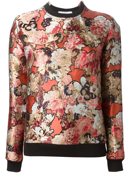  Givenchy Floral Embroidered Sweatshirt - Yellow 