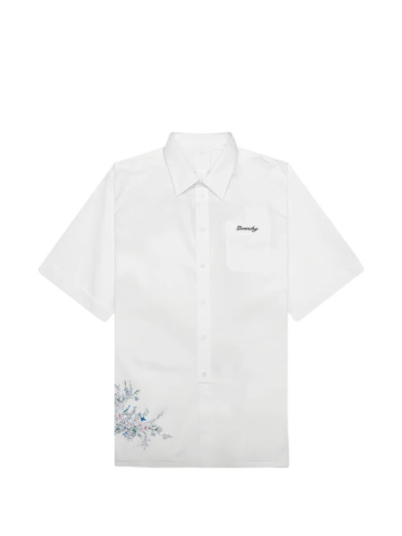  Givenchy Floral Pocket Shirt - White 
