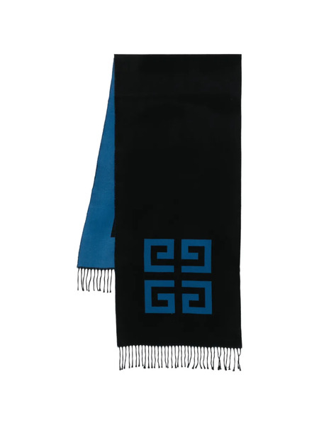  Givenchy Fringe-hem Scarf - Black 