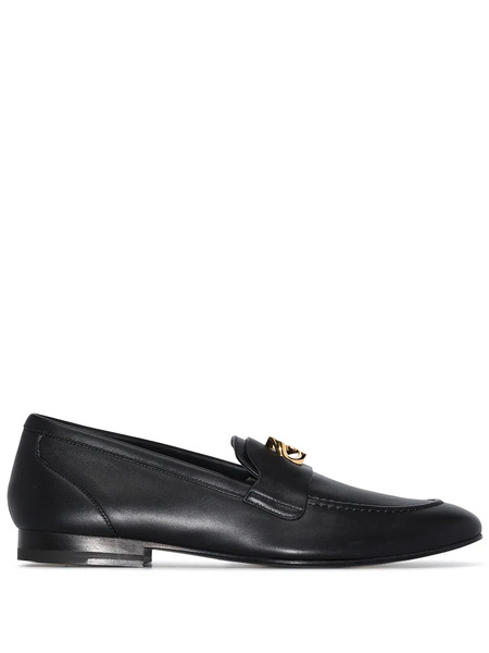  Givenchy G Chain Leather Loafers - Black 