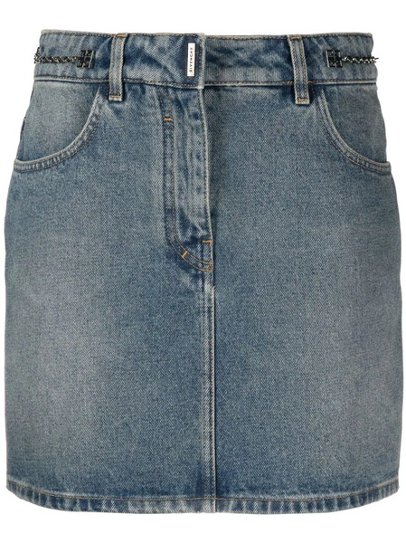  Givenchy 4g-chain Mini Skirt - Blue 