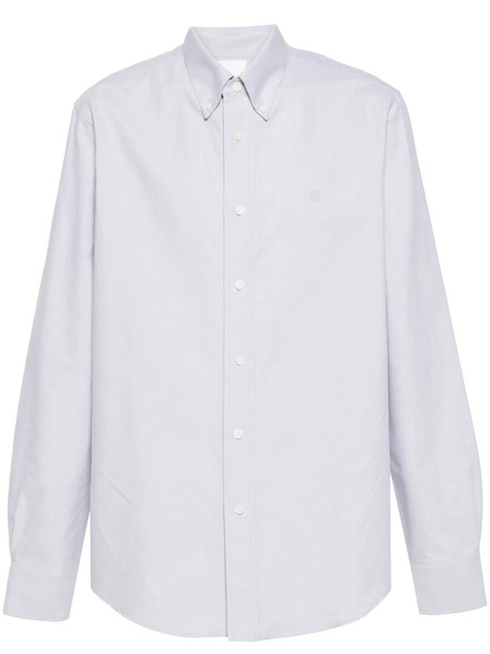  Givenchy 4g-embroidered Shirt - Grey 