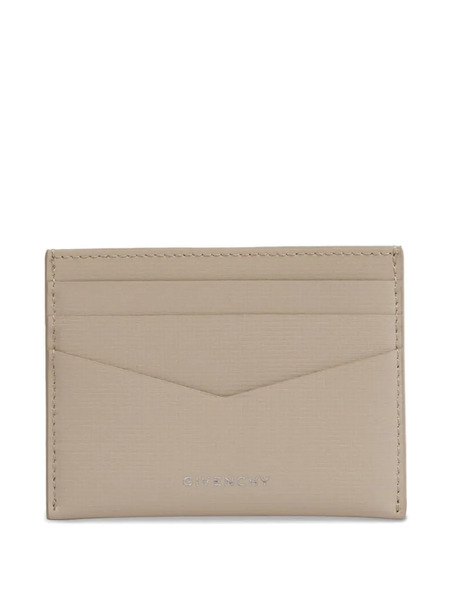 Givenchy 4g Leather Card Holder - Neutrals 