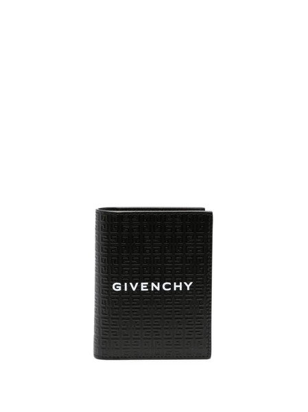  Givenchy 4g-motif Leather Wallet - Black 
