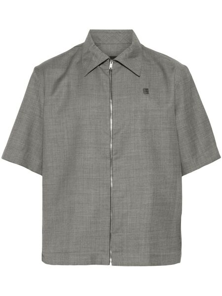  Givenchy 4g-motif Wool Shirt - Black 