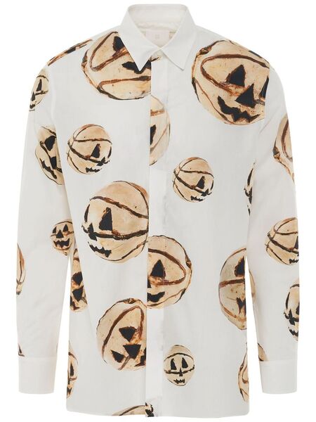  Givenchy Halloween Pumpkin-print Shirt - White 