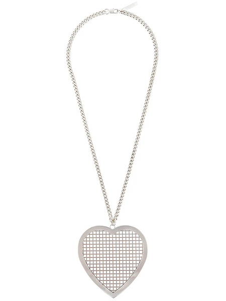  Givenchy Heart Pendant Necklace - Metallic 