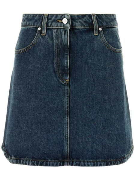  Givenchy High-waisted Denim Skirt - Blue 