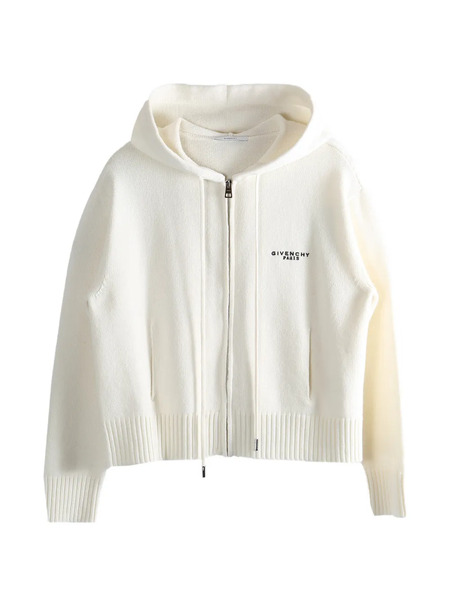  Givenchy Hooded Full-zip Cardigan - Neutrals 