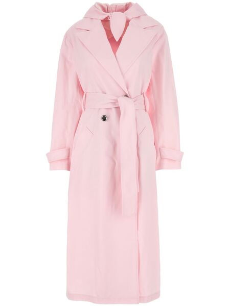  Givenchy Hooded Trench Coat - Pink 