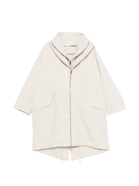  Givenchy Hooded Zip Coat - Neutrals 
