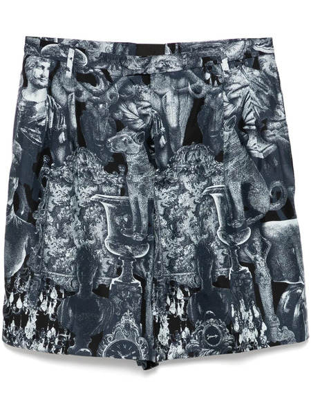  Givenchy Hubert-print Bermuda Shorts - Blue 