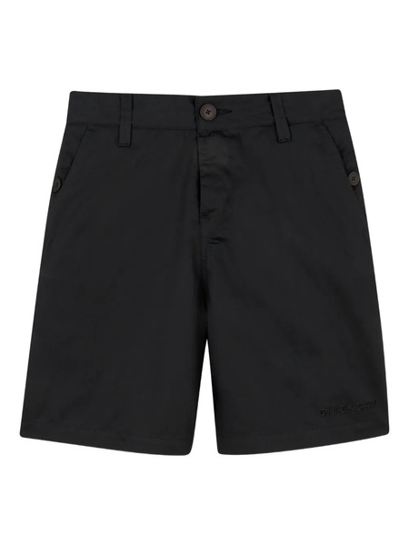  Givenchy Kids Button Shorts - Black 