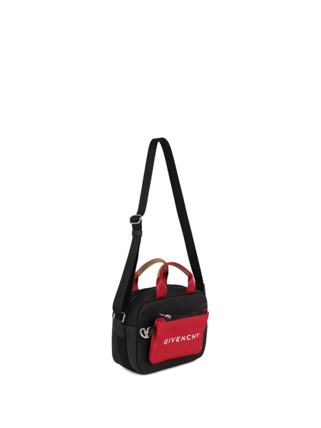  Givenchy Kids Contrast-panel Messenger Bag - Black 