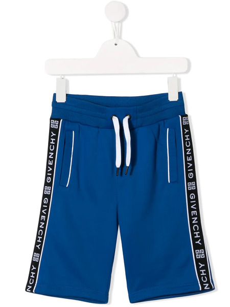  Givenchy Kids Drawstring Logo Shorts - Blue 