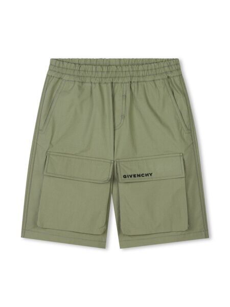  Givenchy Kids Elasticated Bermuda Shorts - Green 
