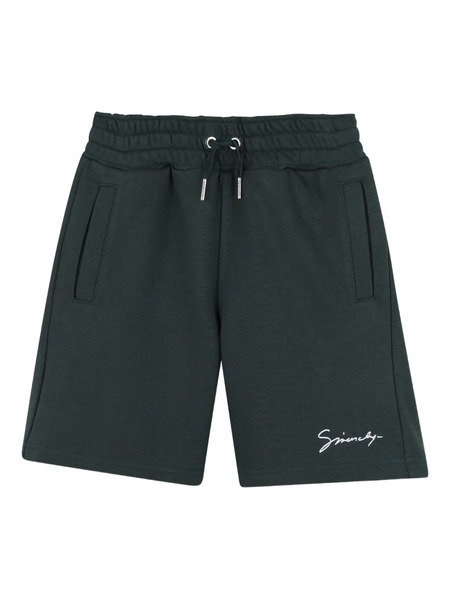  Givenchy Kids Embroidered-logo Shorts - Green 