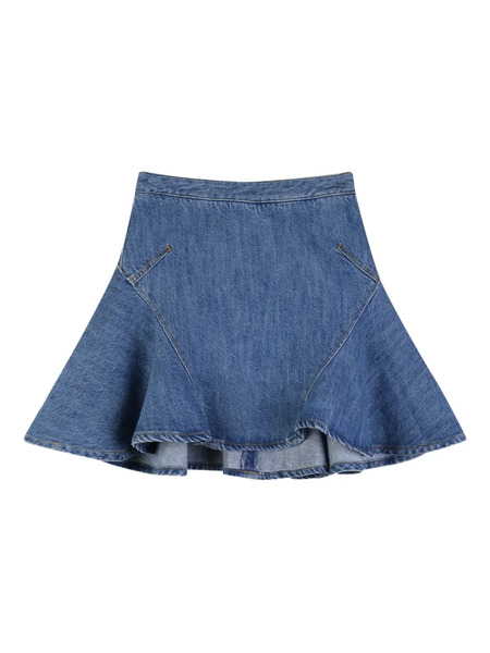  Givenchy Kids Flared Zip Skirt - Blue 