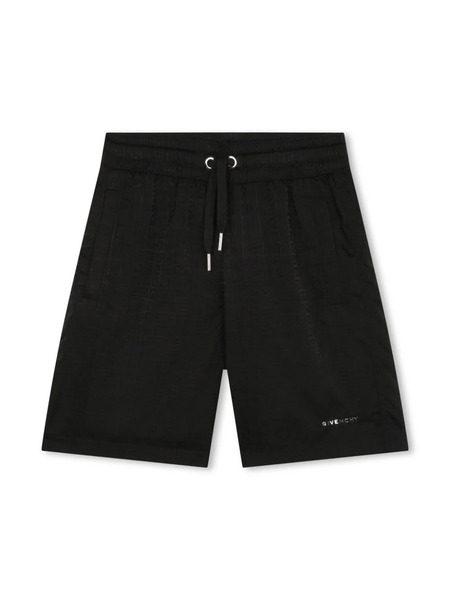  Givenchy Kids 4g-monogram Track Shorts - Black 
