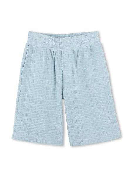  Givenchy Kids 4g Motif Shorts - Blue 