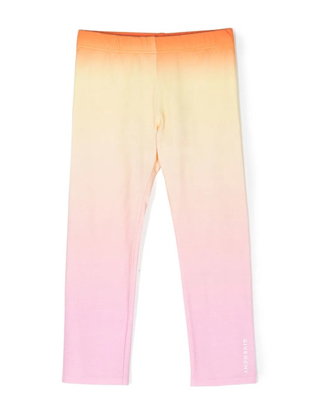  Givenchy Kids Gradient-effect Leggings - Yellow 