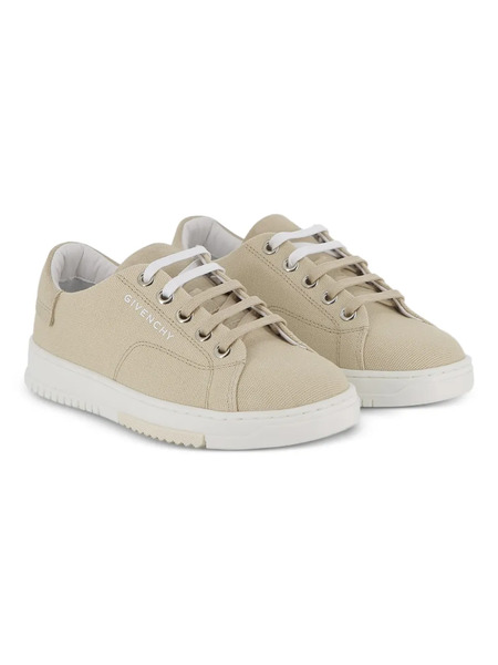  Givenchy Kids Lace-up Logo-print Sneakers - Neutrals 