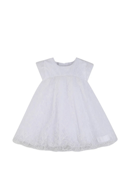  Givenchy Kids Leaf Pattern Dress - White 