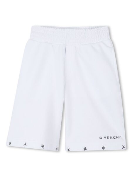  Givenchy Kids Logo-embroidered Shorts - White 