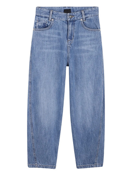  Givenchy Kids Logo-embroidered Straight-leg Jeans - Blue 