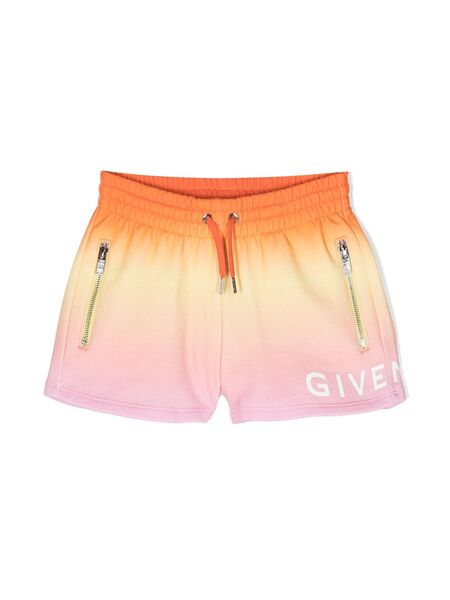  Givenchy Kids Logo-print Drawstring Shorts - Orange 