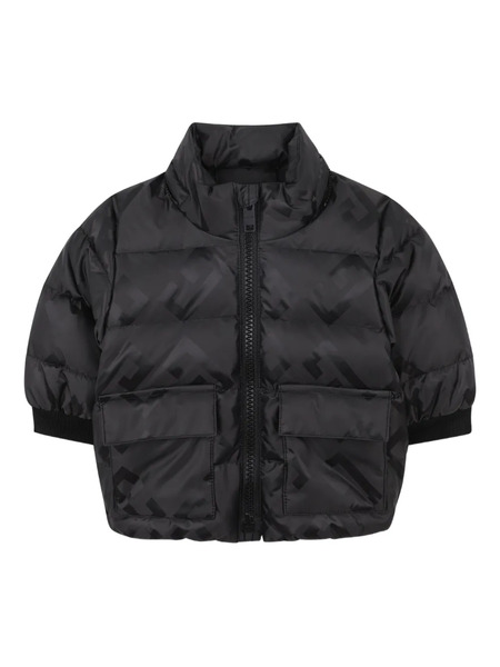  Givenchy Kids Logo-print Quilted Puffer Jacket - Black 