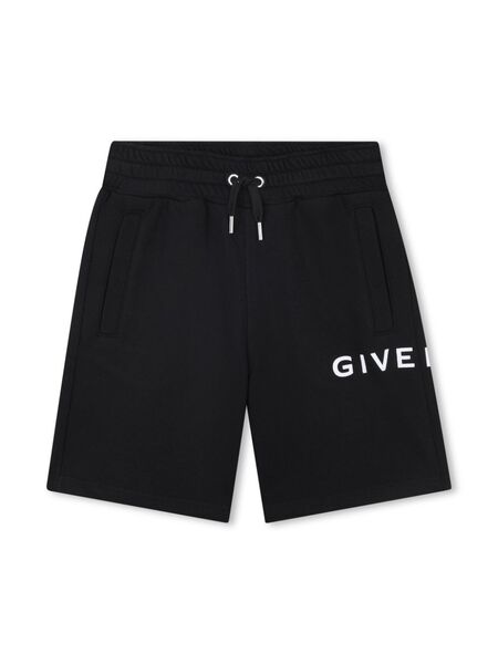  Givenchy Kids Logo-print Shorts - Black 