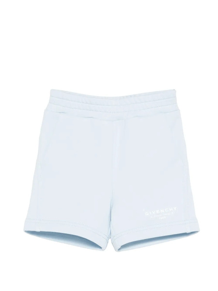  Givenchy Kids Logo-print Shorts - Blue 