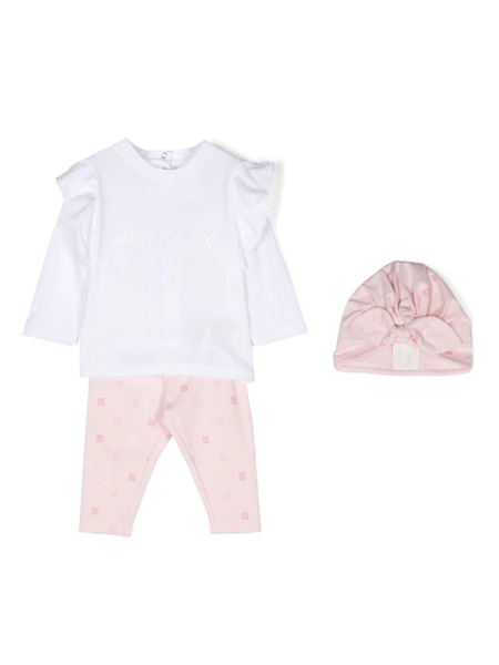  Givenchy Kids Logo-print Trousers Set - Pink 