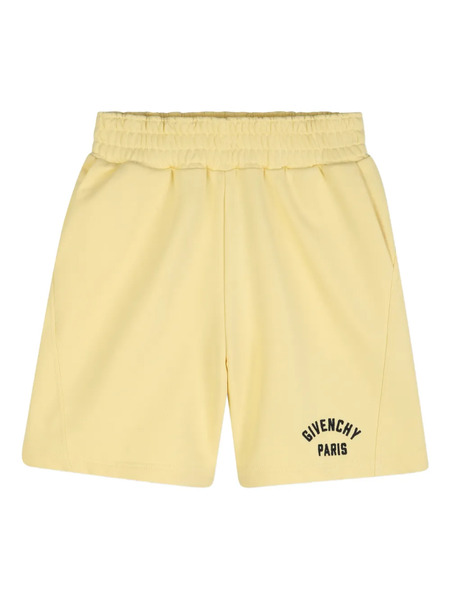  Givenchy Kids Logo Shorts - Yellow 