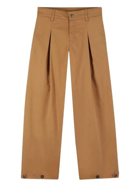  Givenchy Kids Pleated Wide-leg Trousers - Neutrals 