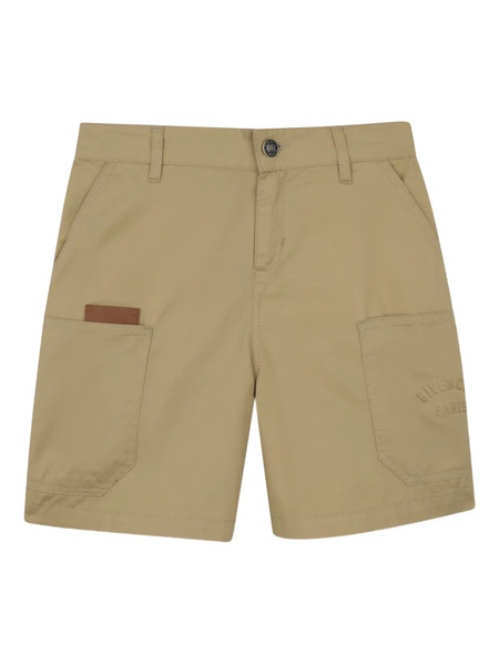  Givenchy Kids Pocket Logo Shorts - Neutrals 