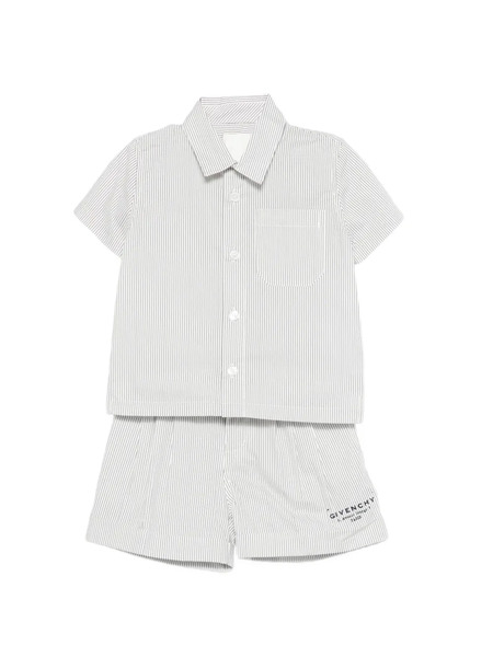  Givenchy Kids Striped Short Sets (set Of Two) - White 
