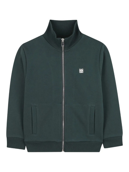  Givenchy Kids Zip-up Sweatshirt - Green 