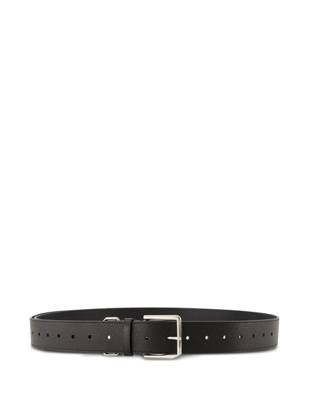  Givenchy Leather Buckle Belt - Black 