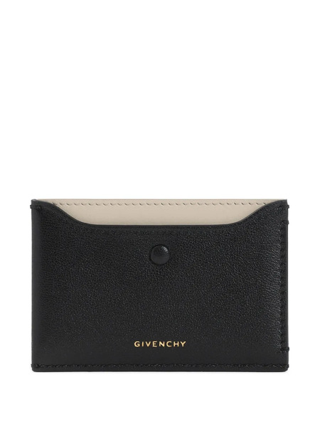  Givenchy Leather Two-tone Cardholder - Black 