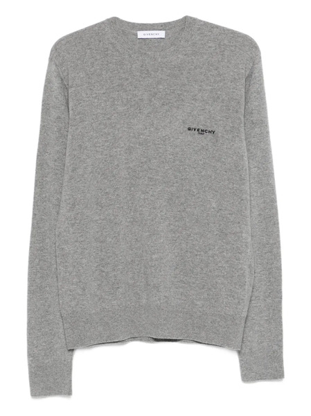  Givenchy Logo Crew-neck Sweater - Grey 