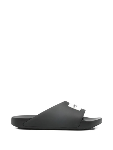  Givenchy Logo-detail Slides - Black 
