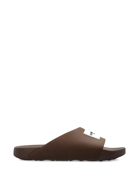  Givenchy Logo-detail Slides - Brown 