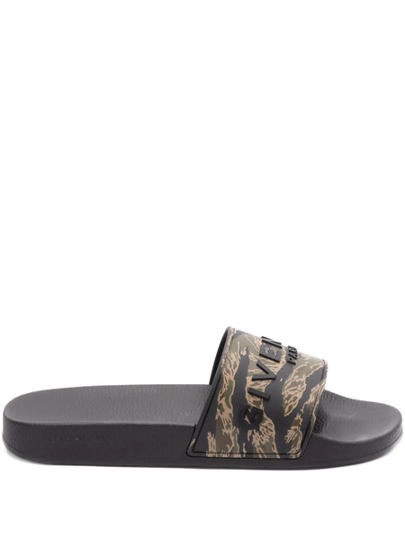  Givenchy Logo-embossed Slides - Black 