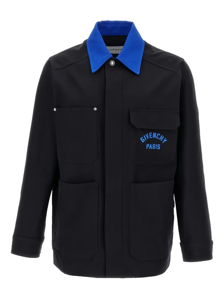  Givenchy Logo-embroidered Jacket - Black 