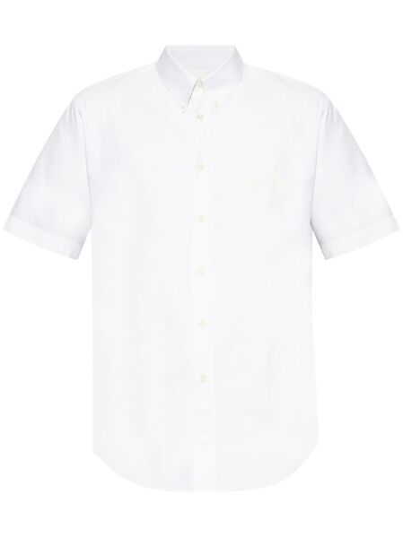  Givenchy Logo-embroidered Shirt - White 