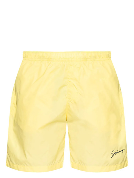  Givenchy Logo-embroidered Swim Shorts - Yellow 
